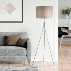 Bella Tripod Floor Lamp - Grey -Lighting Shop 12908200 8334899248521602
