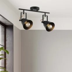 Abigail 2 Lamp Spotlight Bar - Black -Lighting Shop 12909851 1394845849312351