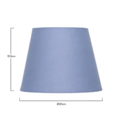 Clyde Blue Taper Shade - 20cm -Lighting Shop 13139364 3664900551727833
