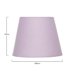 Clyde Mauve Taper Shade - 20cm -Lighting Shop 13139365 5704900551764313