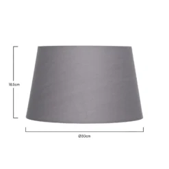Clyde Charcoal Taper Shade - 30cm -Lighting Shop 13139367 5764900552374201