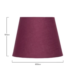 Clyde Plum Taper Shade - 20cm -Lighting Shop 13139369 7994900551803076