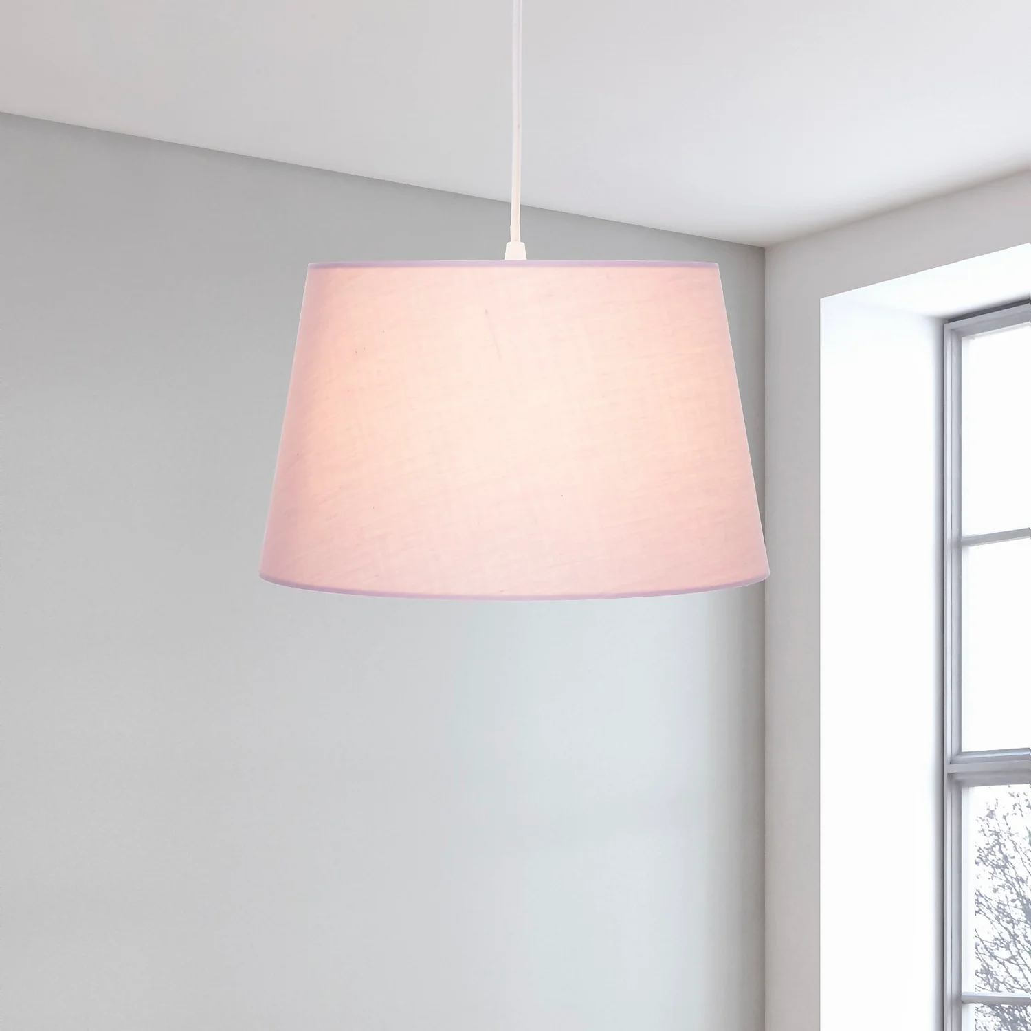 Clyde Mauve Taper Shade - 30cm 3 Clyde Mauve Taper Shade - 30cm