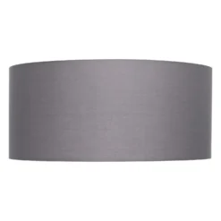 Clyde Charcoal Drum Shade With Diffuser - 45cm -Lighting Shop 13139382 2014900551167766