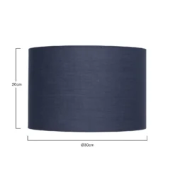 Clyde Navy Drum Shade - 30cm -Lighting Shop 13139386 1844900552003728