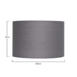 Clyde Charcoal Drum Shade - 30cm -Lighting Shop 13139390 1654900551832761