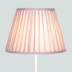 Raye Fig Pleated Taper Silk Shade - 30cm -Lighting Shop 13139391 2084900556728089