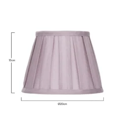 Raye Fig Pleated Taper Silk Shade - 20cm -Lighting Shop 13139393 1544900556067954