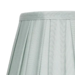 Raye Duck Egg Pleated Taper Silk Shade - 20cm -Lighting Shop 13139394 1444900556322390