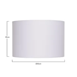 Clyde White Drum Shade - 30cm -Lighting Shop 13139398 7414900551813780