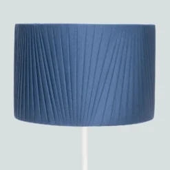 Raye Peacock Drum Pleated Silk Shade - 30cm -Lighting Shop 13139399 1194900555802979