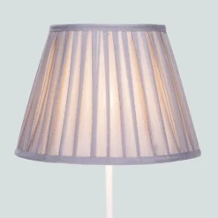 Raye Dove Pleated Taper Silk Shade - 30cm -Lighting Shop 13139400 1014900556714112