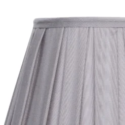 Raye Dove Pleated Taper Silk Shade - 30cm -Lighting Shop 13139400 6534900556749386