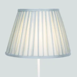 Raye Duck Egg Pleated Taper Silk Shade - 30cm -Lighting Shop 13139401 1054900556731305