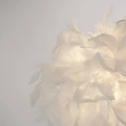 Hattie Feather Table Lamp - White -Lighting Shop 13157965 5394911166901643