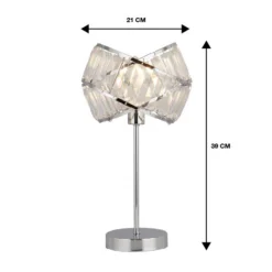 Dita 2 Band Chrome Table Lamp -Lighting Shop 13157966 1984936869612018