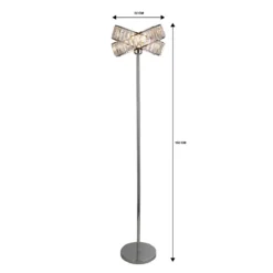 Dita 2 Band Chrome Floor Lamp -Lighting Shop 13157967 1754936869512823