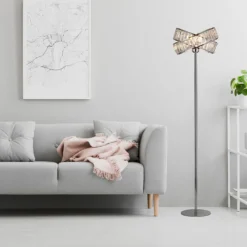 Dita 2 Band Chrome Floor Lamp -Lighting Shop 13157967 1834936869482949