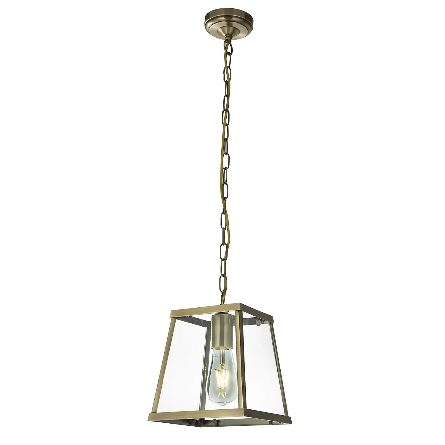 Bellevue 1 Light Industrial Pendant - Brass 4 Bellevue 1 Light Industrial Pendant - Brass - Image 2