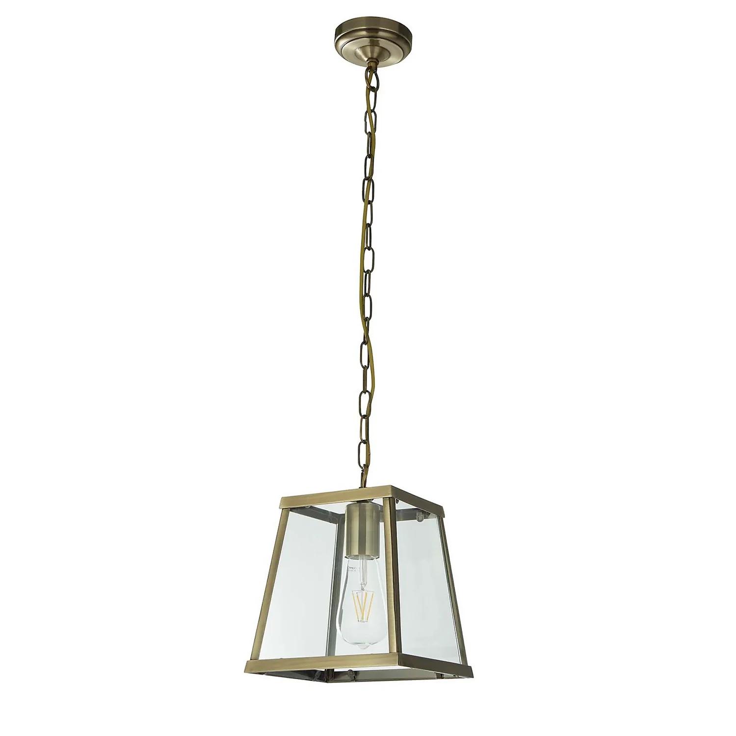 Bellevue 1 Light Industrial Pendant - Brass 5 Bellevue 1 Light Industrial Pendant - Brass - Image 3