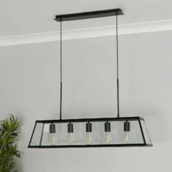 Bellevue 5 Light Industrial Pendant - Black 13 Bellevue 5 Light Industrial Pendant - Black -Lighting Shop 13157971 1075049847595586