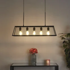 Bellevue 5 Light Industrial Pendant - Black 18 Bellevue 5 Light Industrial Pendant - Black -Lighting Shop 13157971 1535007608020530