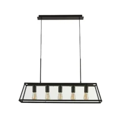 Bellevue 5 Light Industrial Pendant - Black 15 Bellevue 5 Light Industrial Pendant - Black -Lighting Shop 13157971 4185049847695858