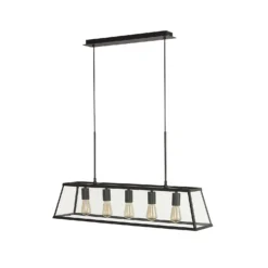 Bellevue 5 Light Industrial Pendant - Black 14 Bellevue 5 Light Industrial Pendant - Black -Lighting Shop 13157971 6245049847671201