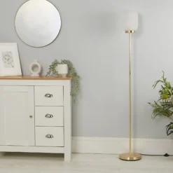 Pearl Frosted Floor Lamp - White -Lighting Shop 13177660 6185042042644854