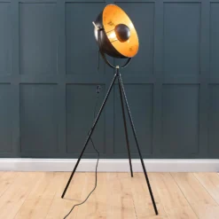 Kennedy Black & Gold Floor Lamp -Lighting Shop 13191218 4974958577117747