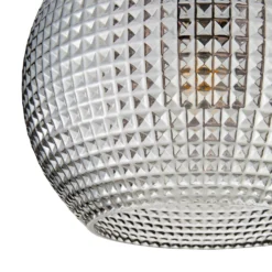 Safi Glass Flush Pendant - Chrome Smoke 10 Safi Glass Flush Pendant - Chrome Smoke -Lighting Shop 13208300 1364896913050126