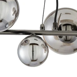 Orb II 7 Light Diner Pendant - Black Chrome Smoke -Lighting Shop 13208306 1314896913040214