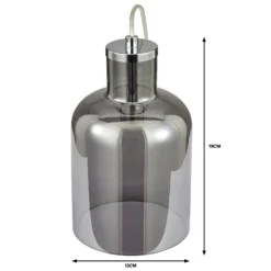 Jinx Table Lamp - Smoked Glass -Lighting Shop 13208310 9014909895139171