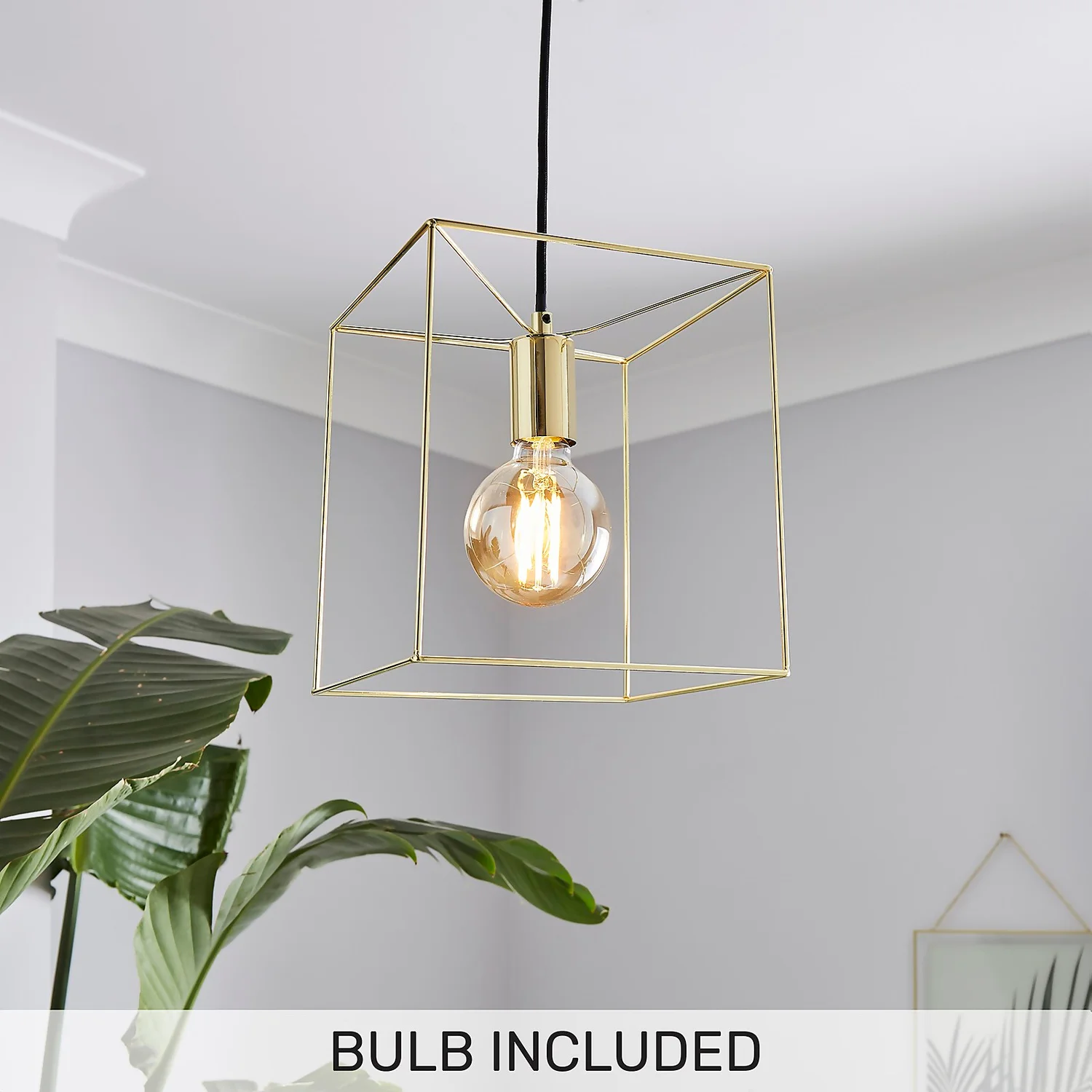 Edge 1 Light Pendant - Polished Brass 3 Edge 1 Light Pendant - Polished Brass