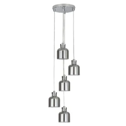 Jinx 5 Light Cluster Pendant - Smoked Glass 9 Jinx 5 Light Cluster Pendant - Smoked Glass -Lighting Shop 13208314 2124896913162635