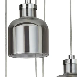 Jinx 5 Light Cluster Pendant - Smoked Glass 10 Jinx 5 Light Cluster Pendant - Smoked Glass -Lighting Shop 13208314 9464896913199988