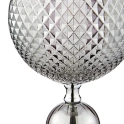 Safi Glass Table Lamp - Chrome Smoke -Lighting Shop 13208315 1104896913061442