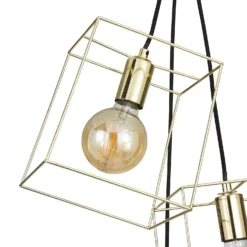 Edge 3 Light Cluster Pendant - Polished Brass -Lighting Shop 13208317 1774896913248390