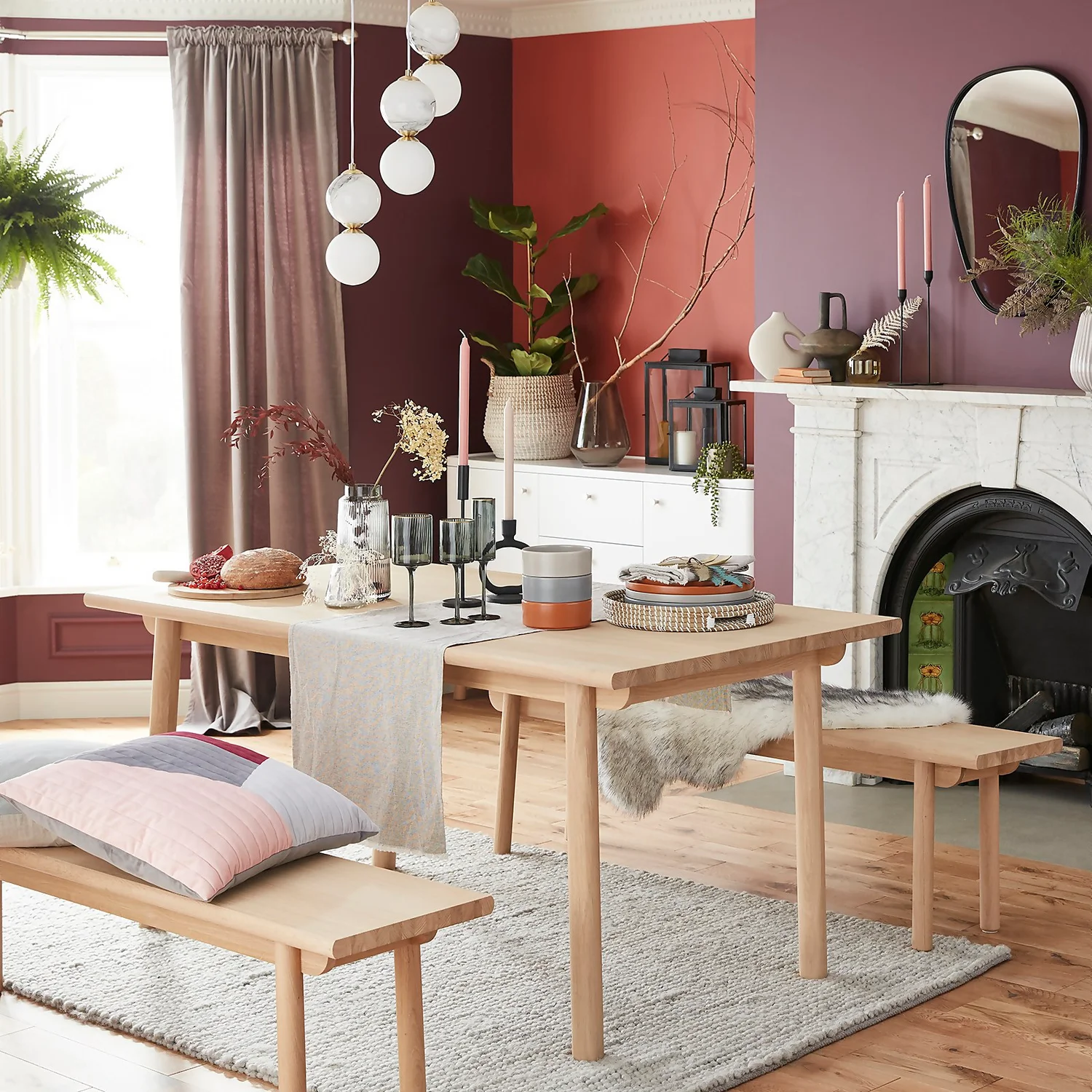 House Beautiful Delta 3 Light Marble Cluster - Brass & Opal 8 House Beautiful Delta 3 Light Marble Cluster - Brass & Opal - Image 6