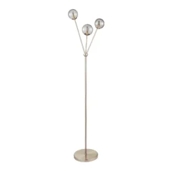 Orb 3 Light Floor Lamp - Nickel Smoke -Lighting Shop 13208323 7914896913520220