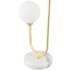 House Beautiful Delta Marble Table Lamp - Brass & Opal -Lighting Shop 13208324 2024927260625350