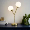 Orb 2 Light Table Lamp - Brass & Opal -Lighting Shop 13208335 1894896913495329