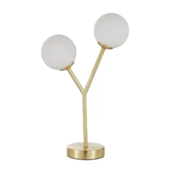 Orb 2 Light Table Lamp - Brass & Opal -Lighting Shop 13208335 3214896913551828