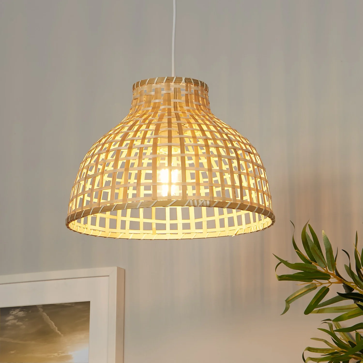 Belle Bamboo Woven Light Shade - Medium 3 Belle Bamboo Woven Light Shade - Medium