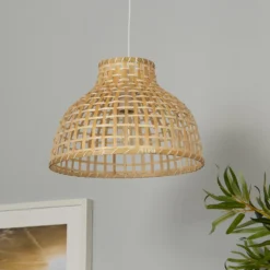 Belle Bamboo Woven Light Shade - Medium 10 Belle Bamboo Woven Light Shade - Medium -Lighting Shop 13222273 4595042044270410