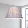Raye Dove Pleated Taper Silk Shade - 40cm -Lighting Shop 13222466 1204946175726732