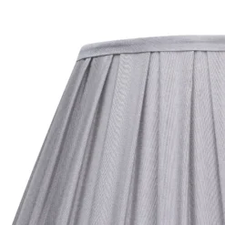 Raye Dove Pleated Taper Silk Shade - 40cm -Lighting Shop 13222466 1464946175834741