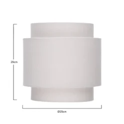 Finn Tier Drum Putty Linen Shade - 25cm 14 Finn Tier Drum Putty Linen Shade - 25cm -Lighting Shop 13222467 1094901095965462