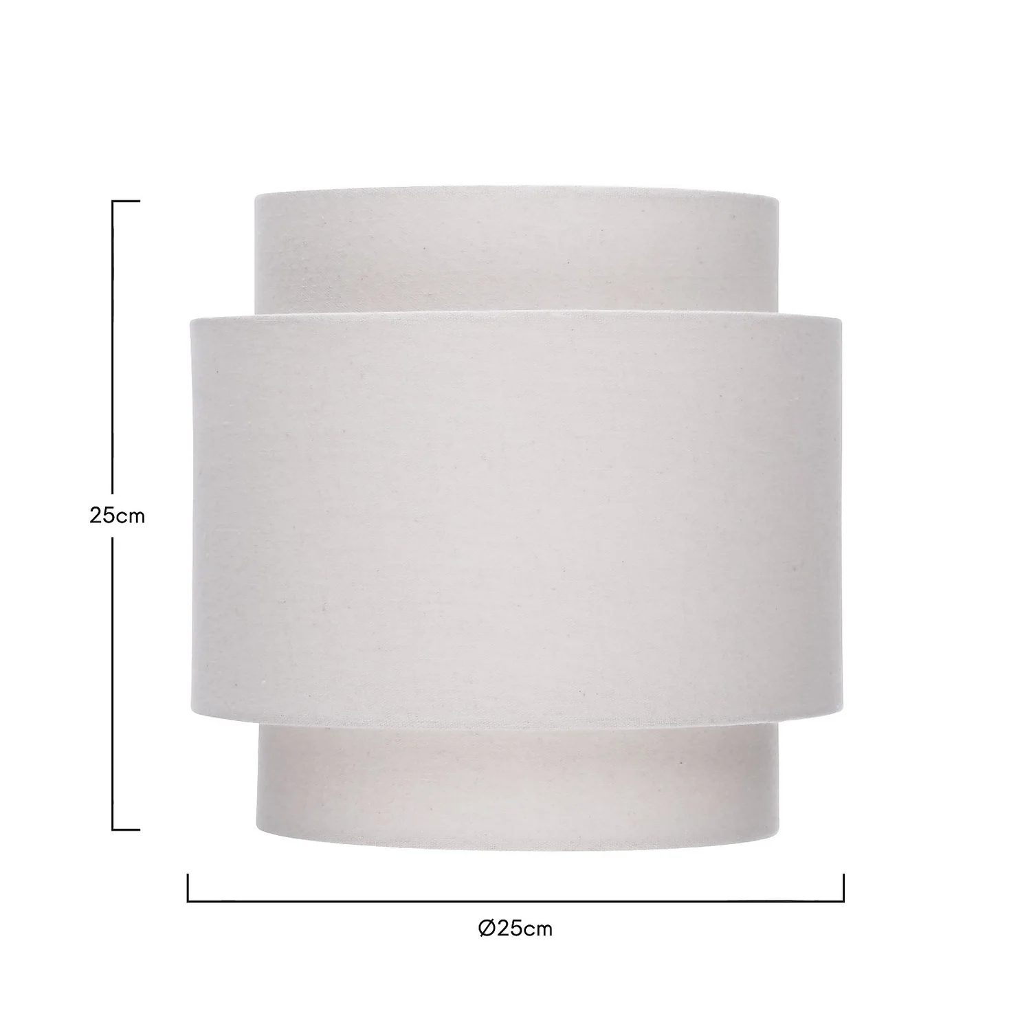 Finn Tier Drum Putty Linen Shade - 25cm 7 Finn Tier Drum Putty Linen Shade - 25cm - Image 5