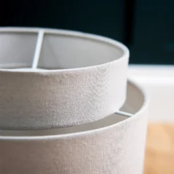 Finn Tier Drum Putty Linen Shade - 25cm 15 Finn Tier Drum Putty Linen Shade - 25cm -Lighting Shop 13222467 1714944148473084